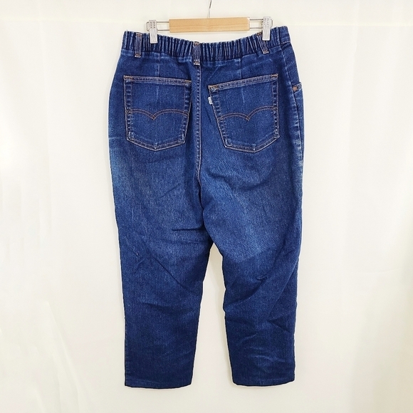 Vintage 70s Levis 573 tapered stretch jeans size 18 Average - Picture 2 of 9